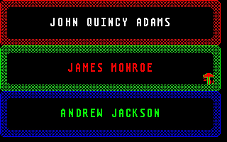 Presidential Quiz (The) atari screenshot